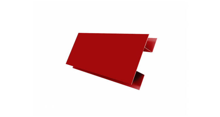 Планка H-образная с пленкой Экобрус PE RAL 3003 рубиново-красный