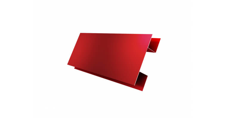 Планка H-образная Экобрус PE с пленкой RAL 3011 коричнево-красный