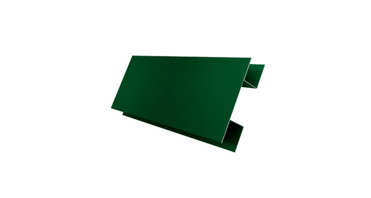 Планка H-образная Экобрус PE с пленкой RAL 6005 зеленый мох