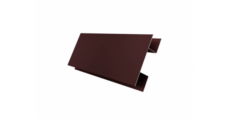 Планка H-образная Экобрус GreenCoat Pural Matt RR 887 шоколадно-коричневый