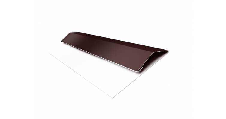 Планка стартово-финишная GreenCoat Pural Matt RR 887 шоколадно-коричневый