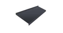 Отлив простой 250 0,5 Velur X RAL 7024 мокрый асфальт (2м)