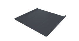 Фальц двойной стоячий Line Grand Line 0,5 Velur X с пленкой на замках RAL 7024 мокрый асфальт