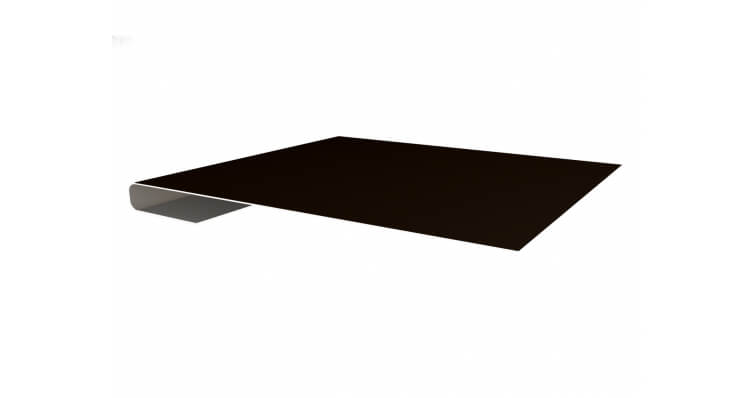 Планка завершающая простая 65мм Quarzit с пленкой RR 32 темно-коричневый
