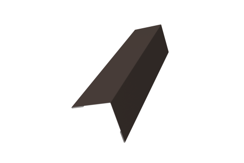 Угол внешний 50х50 0,45 PE с пленкой RR 32 темно-коричневый (2м)