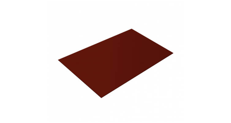 Плоский лист 0,5 GreenCoat Pural RR 29 красный (RAL 3009 оксидно-красный)