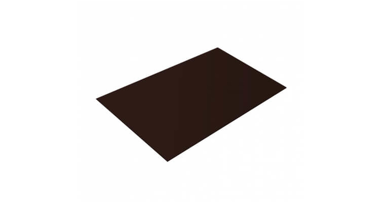 Плоский лист 0,45 PE-Double с пленкой RAL 8017 шоколад