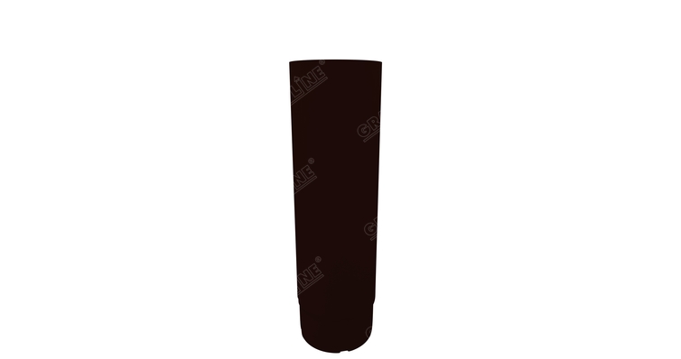 Труба круглая,100 мм 3 м RR 32 тёмно-коричневая