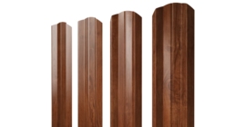 Штакетник М-образный А фигурный 0,45 Print Elite Rowan TwinColor