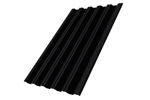 Профнастил HC35R GL 0,5 PurPro Matt 275 RAL 9005 черный