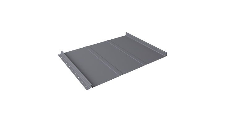 Кликфальц Line Grand Line 0,5 PE с пленкой на замках RAL 7004 сигнальный серый