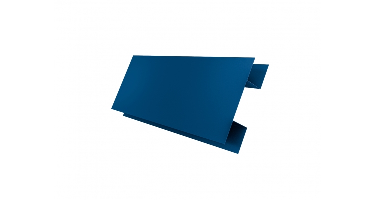 Планка H-образная Экобрус Satin с пленкой RAL 5005 сигнальный синий