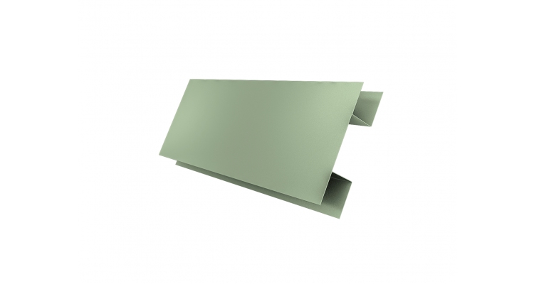 Планка H-образная Экобрус PE с пленкой RAL 6019 бело-зеленый