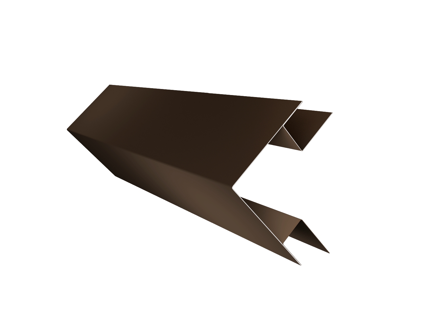 Планка угла внешнего сложного Экобрус PurLite Matt RR 32 темно-коричневый