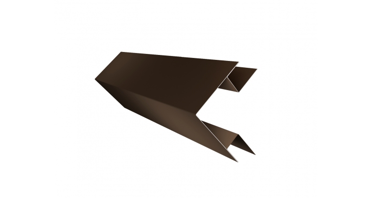 Планка угла внешнего сложного Экобрус Satin Matt RR 32 темно-коричневый