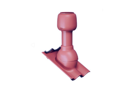 Дефлектор скатный для волновой черепицы (h 500мм, d 110мм) Франкфуртская, Таунус вишня