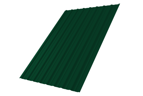 Профнастил С10A 0,45 PE RAL 6005 зеленый мох