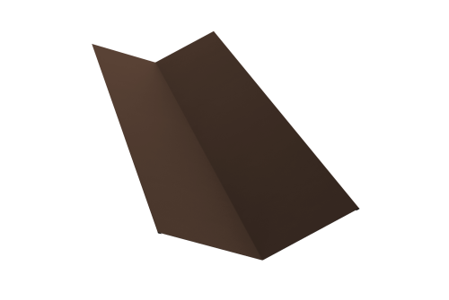 Планка ендовы верхней 145х145 0,4 PE с пленкой RAL 8017 шоколад (3м)