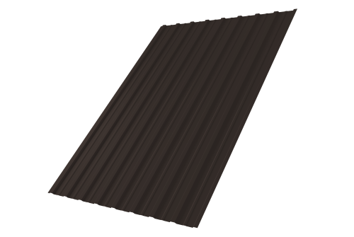 Профнастил С10A 0,5 Satin Matt TX RR 32 темно-коричневый