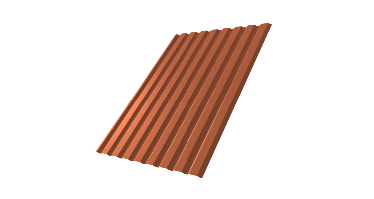 Профнастил С20A 0.5 Velur X RAL 8004 терракота