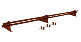 Снегозадержатель трубчатый для фальцевой кровли Optima RR 29 3м