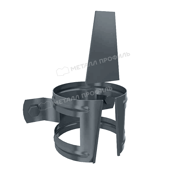 Держатель трубы (на дерево) Металл Профиль GS lite D90 RAL 7024