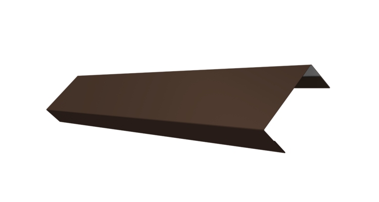 Ламель обратная 50 забора жалюзи Texas 0.45 Drap с пленкой RAL 8017 шоколад