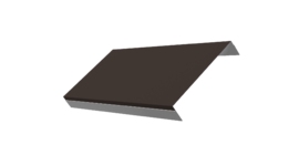 Ламель обратная 125 забора жалюзи Texas 0.5 Drap с пленкой RR 32 темно-коричневый