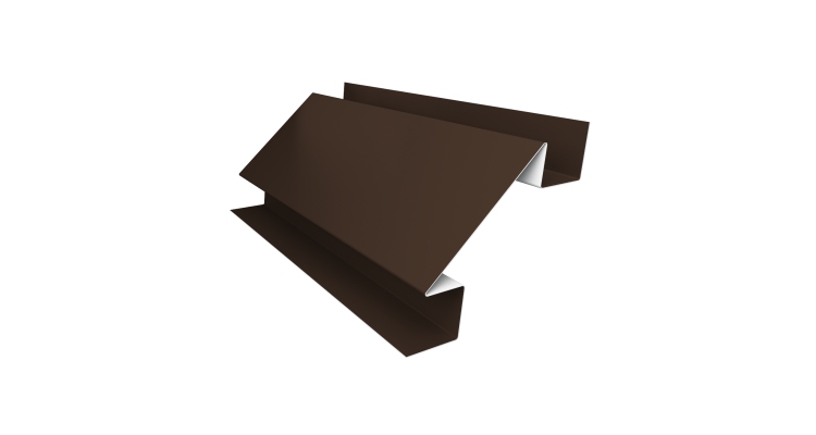 Планка угла внутреннего сложного Экобрус Grand Line 0,45 Drap ST RAL 8017 шоколад (2м)