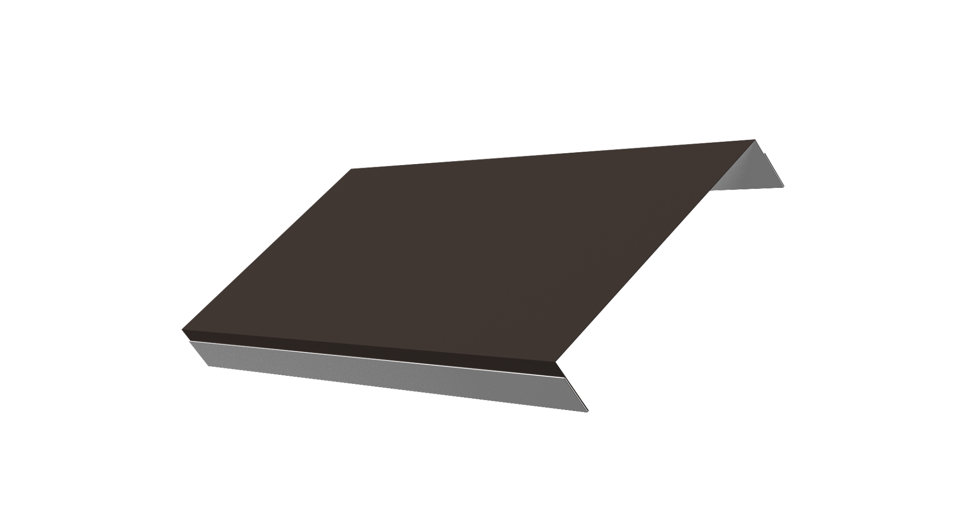 Ламель обратная 150 забора жалюзи Texas 0.45 PE с пленкой RR 32 темно-коричневый