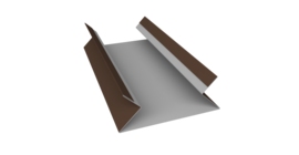 Планка угла внутреннего составная верхняя 0,5 Drap RR 32 темно-коричневый (3м)