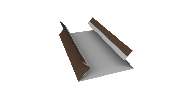 Планка угла внутреннего составная верхняя 0,5 Drap TX RAL 8017 шоколад (3м)