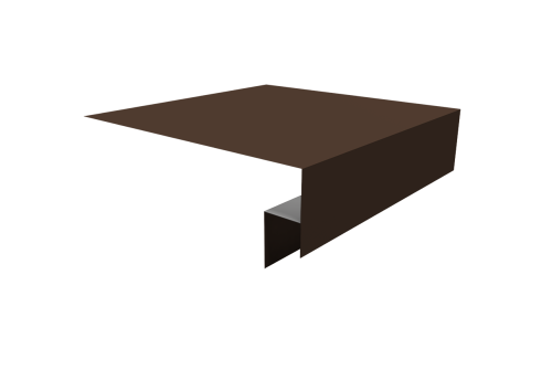 Планка околооконная сложная Экобрус Grand Line 200х50х25 0,45 Drap RAL 8017 шоколад (2м)