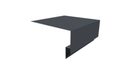 Планка околооконная сложная Экобрус Grand Line 200х75х25 0,5 Satin с пленкой RAL 7024 мокрый асфальт (3м)