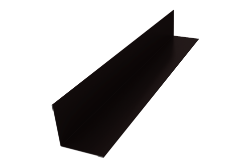 Угол внутренний 50х50 0,5 Satin с пленкой RAL 9005 черный (3м)