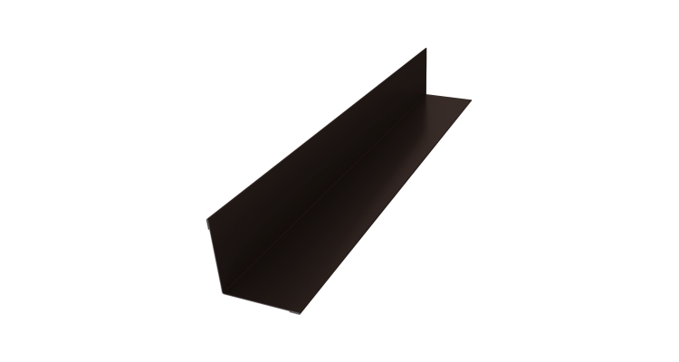 Угол внутренний 50х50 0,5 Satin с пленкой RR 32 темно-коричневый (3м)