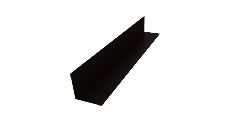 Угол внутренний 50х50 0,5 Drap TX RAL 9005 черный (3м)