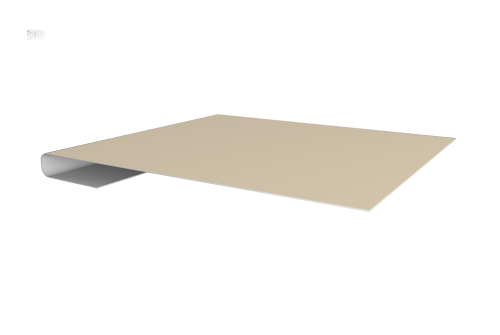 Планка завершающая 0,45 PE с пленкой RAL 1015 светлая слоновая кость (2м)