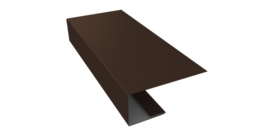 J-Профиль 18мм 0,45 Drap TR RAL 8017 шоколад (2м)