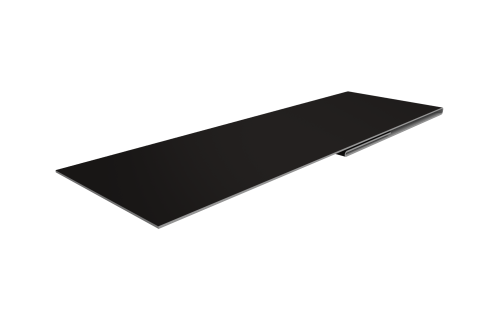 Планка финишная 48х25 0,45 Drap TX RAL 9005 черный (3м)