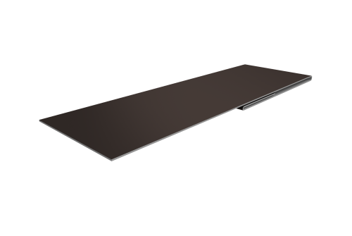 Планка финишная 48х25 0,45 Drap TX RR 32 темно-коричневый (2м)