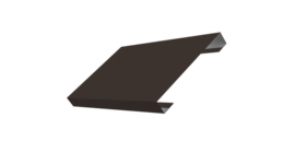 Ламель лицевая 150 забора жалюзи Texas стартовая/финишная для калиток и ворот 0,5 Satin Matt TX RR 32 темно-коричневый