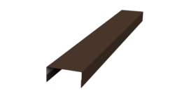 Крышка 30х20 жалюзи Texas 0,45 PE RAL 8017 шоколад (3м)