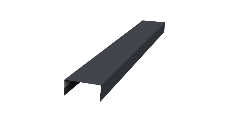 Крышка 30х20 жалюзи Texas 0,45 Drap RAL 7024 мокрый асфальт (3м)