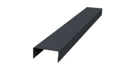 Крышка 30х20 жалюзи Texas 0,5 Satin RAL 7024 мокрый асфальт (3м)