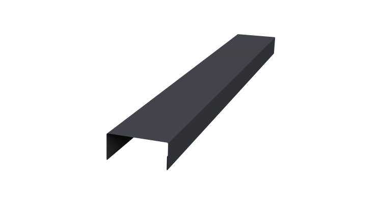 Крышка 30х20 жалюзи Texas 0,5 PurLite Matt RAL 7024 мокрый асфальт (2,5м)