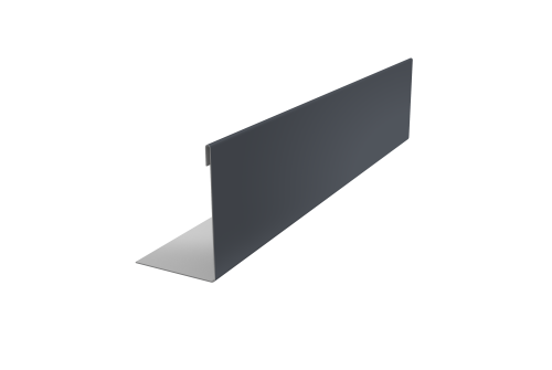 Нащельник 125 Texas 25х35 0,7 PE RAL 7024 мокрый асфальт (L1,5)