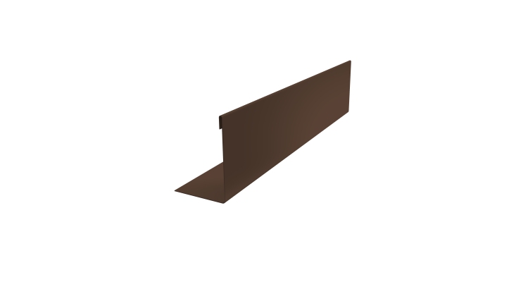 Нащельник 125 Texas 25х35 0,45 Drap TwinColor RAL 8017 шоколад (L1,5)