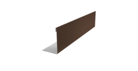 Нащельник 125 Texas 25х35 0,5 Satin RAL 8017 шоколад (L2,0)