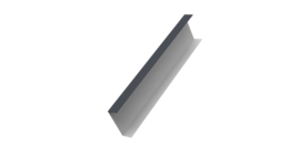 Декоративная накладка на столб универсальная 80х80 для забора жалюзи 0,5 Drap TX RAL 7024 мокрый асфальт (2,5м)